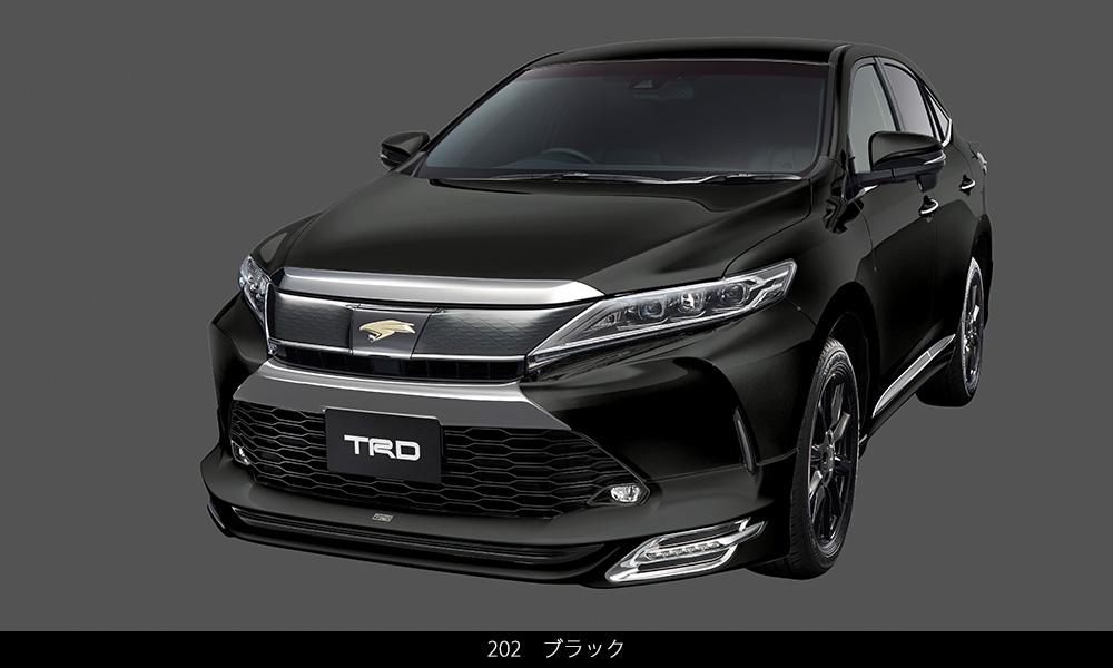 60ハリアー後期　STYLING PACKAGE フロントエアロ　202ブラック ハリアー60後期 TRD エアロ 202 ブラック フロントスポイラー 黒